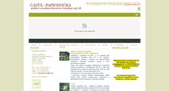 Desktop Screenshot of castapapiernicka.sk
