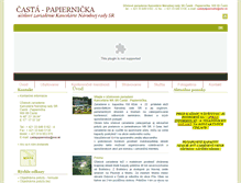 Tablet Screenshot of castapapiernicka.sk